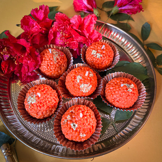 Ladoo Box Candles( Set of 6)